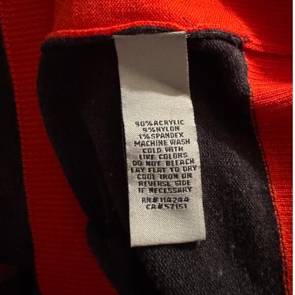 Eliza J 3X Colorblock Knit Dress – Black, Camel & Red with Gold Zipper - Picture 5 of 5